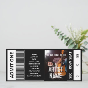 Concert Ticket customised event ticket Souvenir Invitation