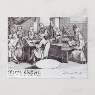 Concert Ticket for Mary's Chapel Postcard