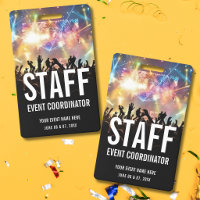 Concert Ticket Staff VIP All Access Pass 