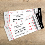 Concert Ticket Unique Funny Pregnancy Announcement<br><div class="desc">Fun & Unique Pregnancy Announcement – Concert Ticket Style! Share the exciting news in a creative way with this concert ticket-inspired pregnancy announcement. Featuring the fun headline "Baby On The Way" and "We’re Expecting, " this design is perfect for revealing your due date in a memorable way. Personalise it with...</div>
