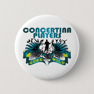 Concertina Players Gone Wild 6 Cm Round Badge