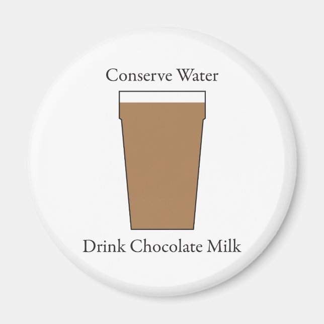 Concerve Water Drink Chocolate Milk Magnet (Front)
