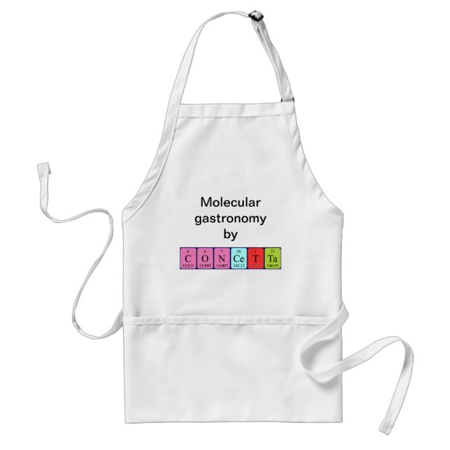 Concetta periodic table name apron (Front)