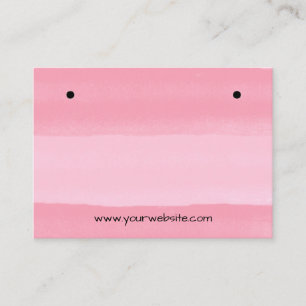 Conch Pink Stripes Earrings Display Card