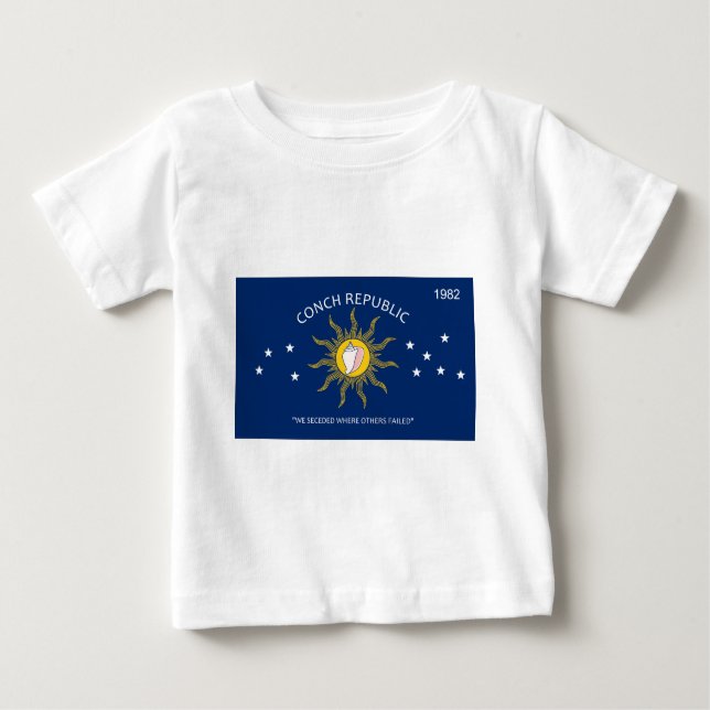 Conch Republic Flag Baby T-Shirt (Front)