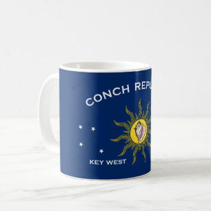 Conch Republic Flag Key West Florida Coffee Mug