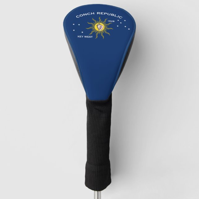 Conch Republic Flag Key West Florida Golf Head Cover (Front)
