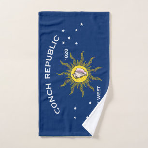 Conch Republic Flag Key West Florida Hand Towel