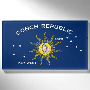 Conch Republic Flag Key West Florida Name Tag