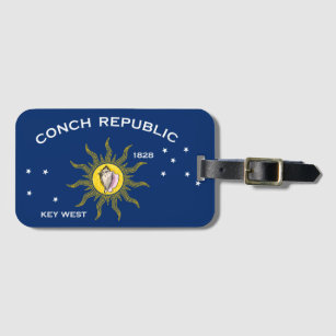 Conch Republic Flag Luggage Tag