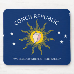 Conch Republic Flag Mouse Pad