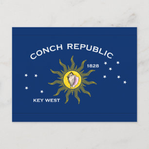 Conch Republic Flag Postcard