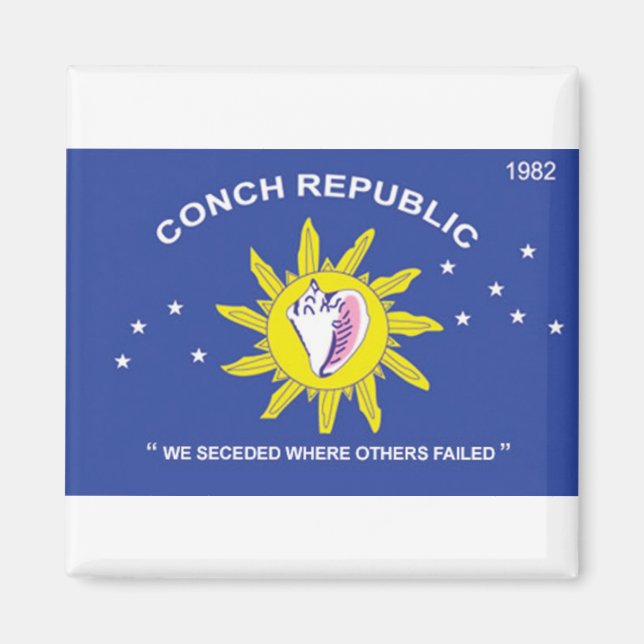 Conch Republic Key West Florida Magnet (Front)