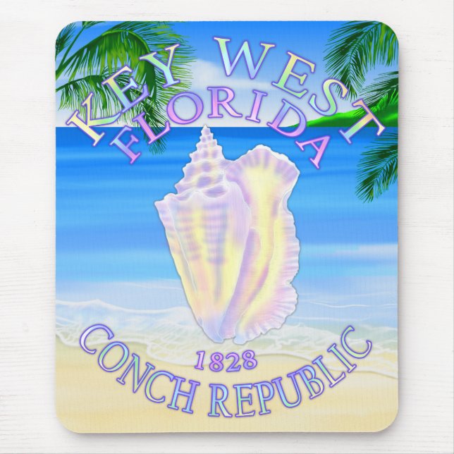 Conch Republic Key West Mouse Pad (Front)