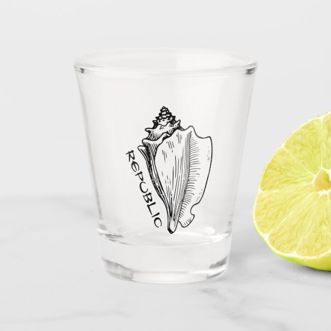Conch Republic Shot Glass (Front)