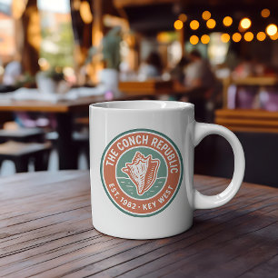 Conch Republic Vintage Island Badge Coffee Mug