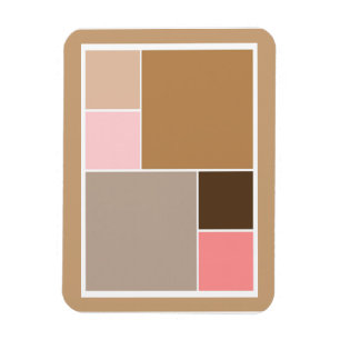 Conch Seashell Colour Blocks Magnet