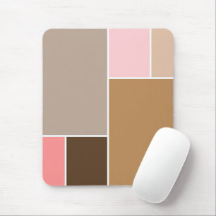 Conch Seashell Colour Blocks Mouse Pad