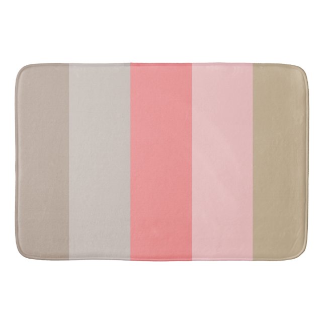 Conch Seashell Colours  Bath Mat (Front)