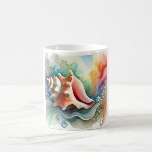 Conch Shell 160724AREF203 - Watercolor Coffee Mug
