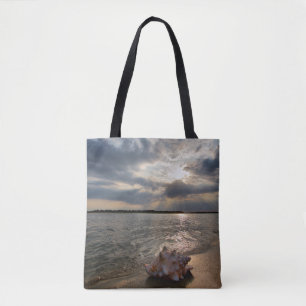 Conch Shell At Beach St. Augustine, Fl Tote Bag