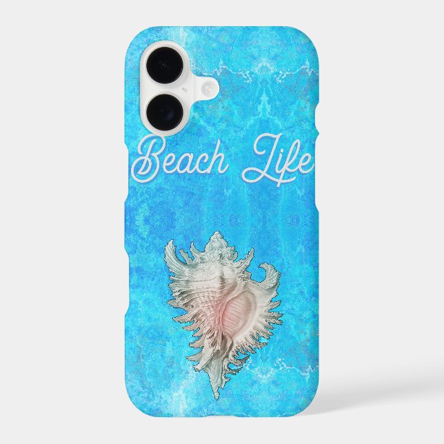 Conch Shell "Beach Life" (Back)