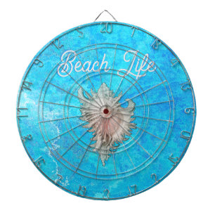 Conch Shell "Beach Life" Dartboard