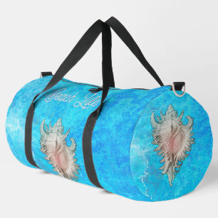 Conch Shell "Beach Life" Duffle Bag