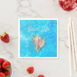 Conch Shell "Beach Life" Napkin