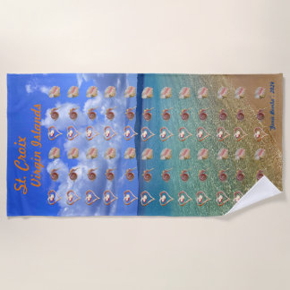Conch Shell Beach Towel