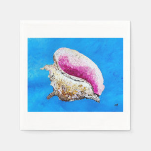 Conch Shell Cocktail Napkin