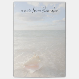 Conch Shell In Sand On Tropical Beach Post-it Notes