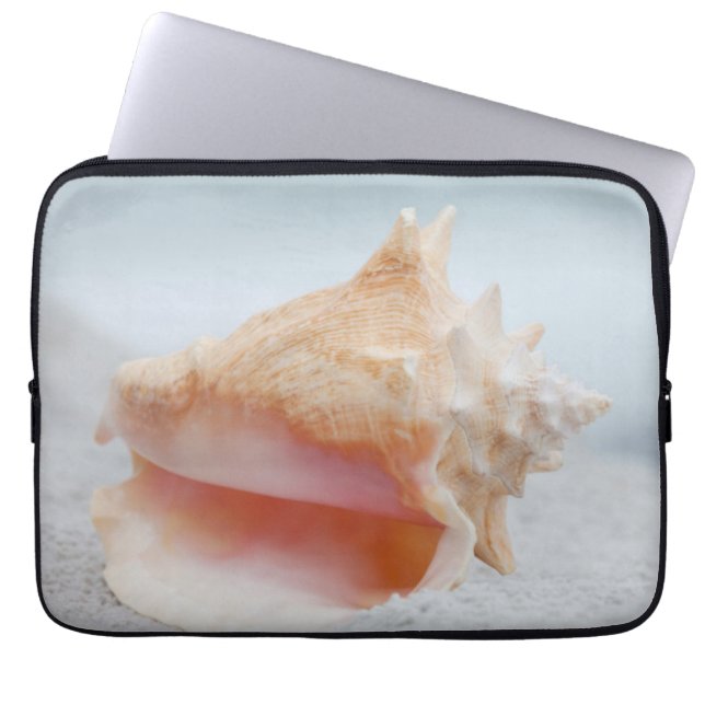 Conch Shell Laptop Sleeve (Front)