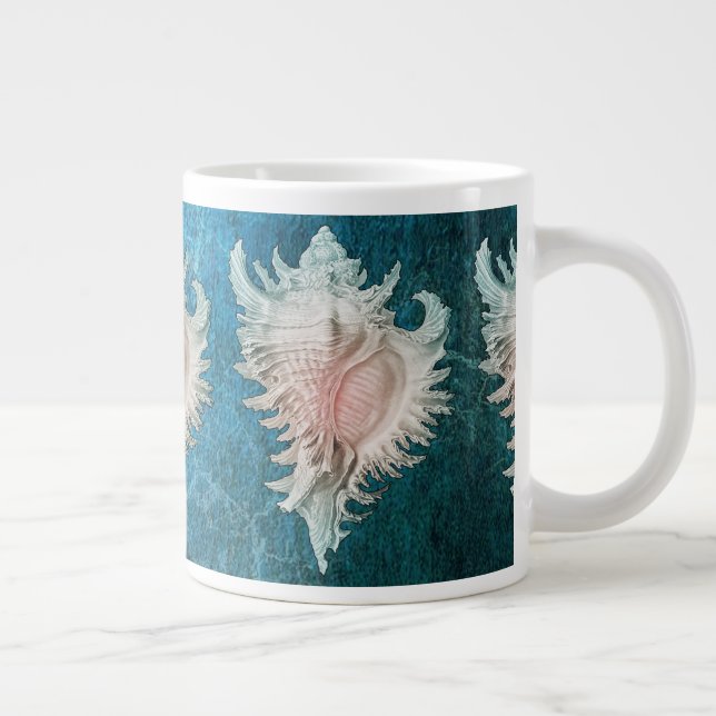 Conch Shell Large Coffee Mug (Right)