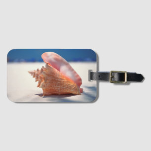 Conch Shell On Beach 2 Luggage Tag