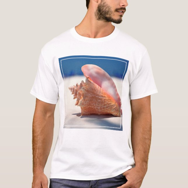Conch Shell On Beach 2 T-Shirt (Front)