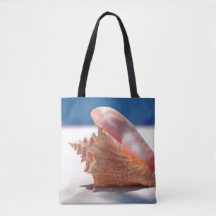 Conch Shell On Beach 2 Tote Bag