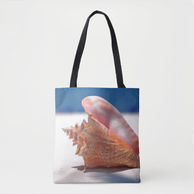 Conch Shell On Beach 2 Tote Bag (Front)
