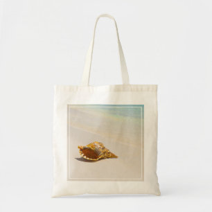 Conch Shell On Beach 3 Tote Bag