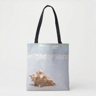 Conch Shell On Beach Florida, St. Petersburg Tote Bag