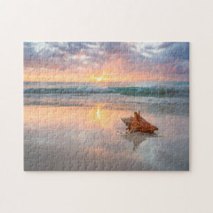 Conch Shell on the Beach   Jamaica Jigsaw Puzzle