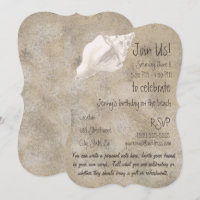 Conch Shell Party Invitation