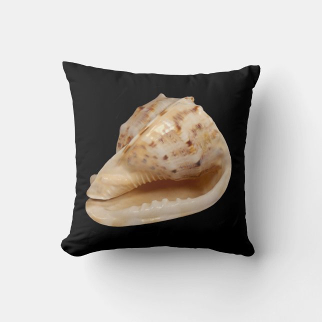 Conch Shell Throw Cushion (Front)