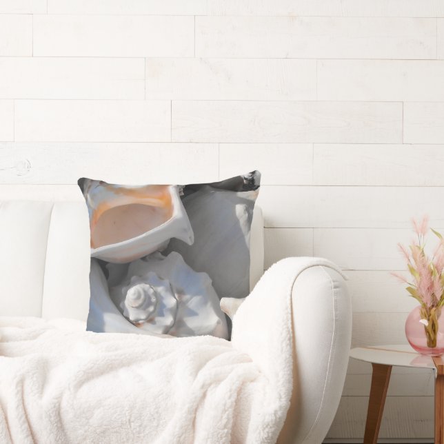 Conch Shells Closeup Cushion (Couch)