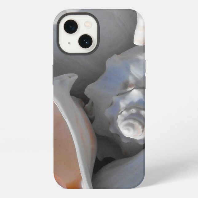 Conch Shells Closeup iPhone Case (Back)
