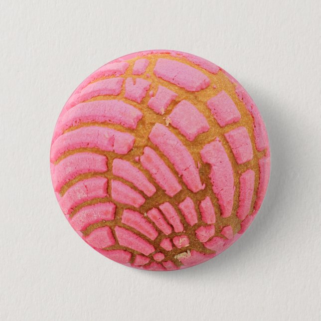 Concha Pan De Huevo Mexican Bread 6 Cm Round Badge (Front)