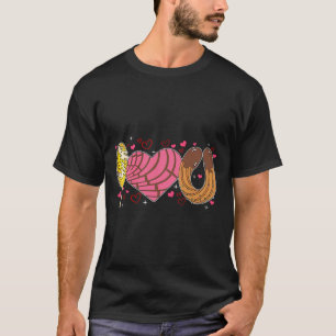 Conchas I Love You Valentine Conchas Mexican Valen T-Shirt
