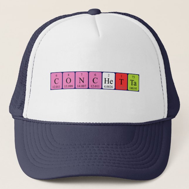 Conchetta periodic table name hat (Front)