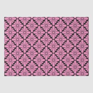 Concho Flower Pattern Pink Tissue Paper