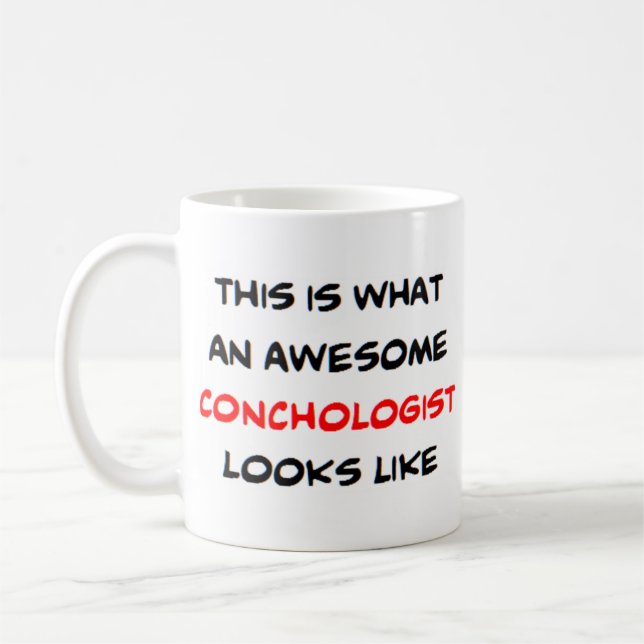 conchologist, awesome coffee mug (Left)